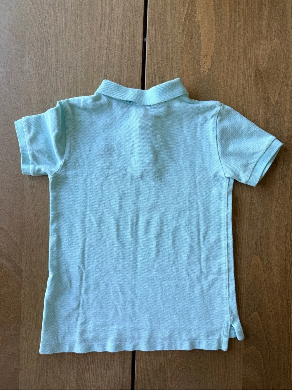 Polo Ralph Lauren Kids Bear Polo Shirt Light Blue Cotton Size 6